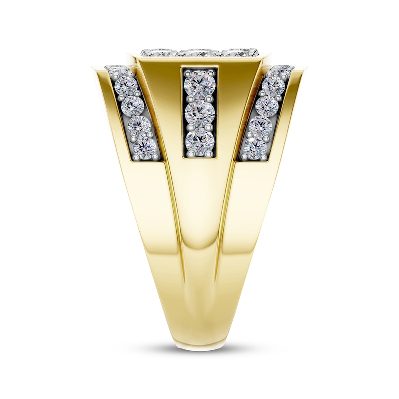 Main Image 3 of KAY Lab-Grown Diamonds Men's Ring 2-1/2 ct tw 10K Yellow Gold