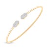 Thumbnail Image 2 of Diamond Hexagon Flex Cuff Bangle Bracelet 1/3 ct tw 10K Yellow Gold