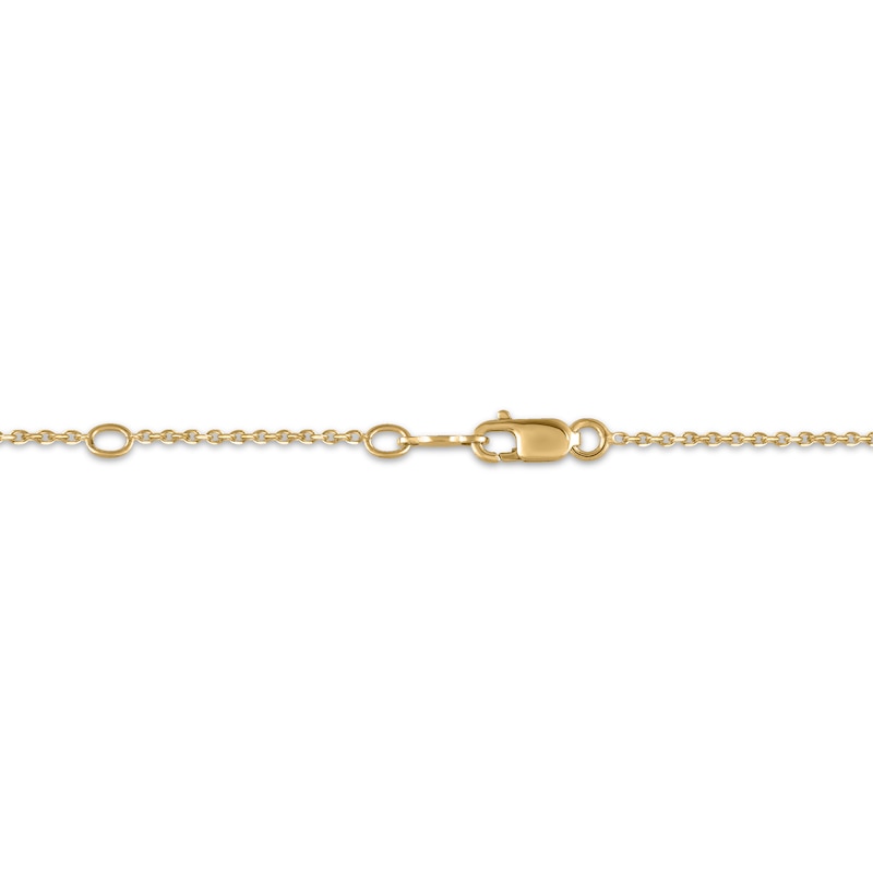 Main Image 4 of STUDIO BY KAY Lab-Grown Diamond Pavé Wrapped Gift Necklace 1/10 ct tw 24K Yellow Gold Vermeil Sterling Silver 18"