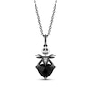 Thumbnail Image 1 of Disney Treasures The Nightmare Before Christmas "Jack Skellington" Black Onyx & Diamond Necklace Sterling Silver 19"