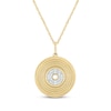 Thumbnail Image 1 of Diamond Vinyl Record Necklace 1/20 ct tw 10K Yellow Gold 18"