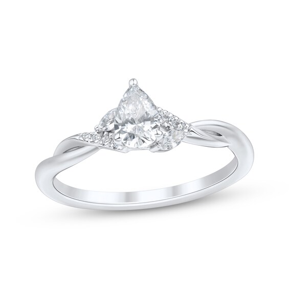 Adore Pear-Shaped Diamond Engagement Ring 1/2 ct tw 14K White Gold