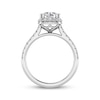 Thumbnail Image 3 of Lab-Grown Diamonds Engagement Ring 1-7/8 ct tw Round-cut 14K White Gold