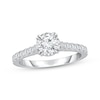Thumbnail Image 1 of Adore Lab-Grown Diamonds Engagement Ring 1-1/2 ct tw Round-cut 14K White Gold