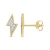 Thumbnail Image 1 of Men's Diamond Lightning Bolt Stud Earrings 1/4 ct tw 10K Yellow Gold