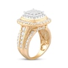 Thumbnail Image 2 of Adore Princess-Cut Multi-Diamond Center Engagement Ring 3 ct tw 10K Yellow Gold