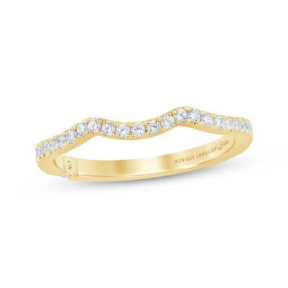 Monique Lhuillier Bliss Lab-Grown Diamond Wedding Band 1/ ct tw 18K Yellow Gold