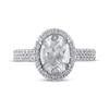 Thumbnail Image 3 of Lab-Grown Diamonds Oval-Cut Engagement Ring 2-1/2 ct tw 14K White Gold