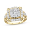 Thumbnail Image 1 of KAY Lab-Grown Diamonds Vintage-Style Multi-Diamond Fashion Ring 3/4 ct tw 10K Yellow Gold