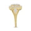 Thumbnail Image 2 of KAY Lab-Grown Diamonds Vintage-Style Multi-Diamond Fashion Ring 3/4 ct tw 10K Yellow Gold