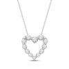 Thumbnail Image 1 of KAY Lab-Grown Diamonds Heart Necklace 1 ct tw 14K White Gold 18"