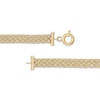 Thumbnail Image 3 of Heart Charm Bismark Bracelet Hollow 14K Yellow Gold 7.5"