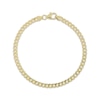 Thumbnail Image 0 of Small-Link Semi-Solid Curb Chain Bracelet 3.6mm 14K Yellow Gold 7.5”