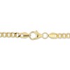Thumbnail Image 3 of Small-Link Curb Chain Bracelet 3.6mm Semi-Solid 14K Yellow Gold 7.5”