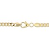 Thumbnail Image 2 of Small-Link Semi-Solid Curb Chain Bracelet 3.6mm 14K Yellow Gold 7.5”