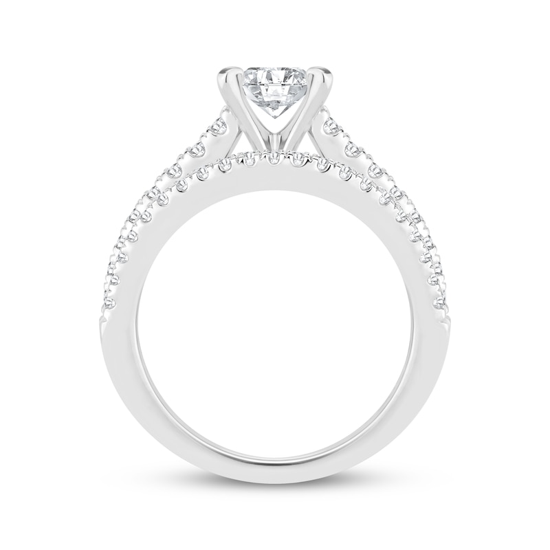 Main Image 3 of Adore Princess & Round-Cut Diamond Bridal Set 1-1/6 ct tw 14K White Gold