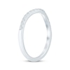 Thumbnail Image 8 of Now + Forever Diamond Contour Wedding Band 1/4 ct tw 14K White Gold