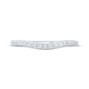 Thumbnail Image 9 of Now + Forever Diamond Contour Wedding Band 1/4 ct tw 14K White Gold