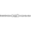 Thumbnail Image 2 of Glitter Rope Chain Necklace 3mm Solid 14K White Gold 18"