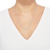 Thumbnail Image 4 of Glitter Rope Chain Necklace 3mm Solid 14K White Gold 18"