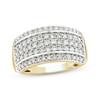 Thumbnail Image 1 of Adore Multi-Row Diamond Anniversary Ring 1 ct tw 14K Yellow Gold