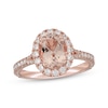 Thumbnail Image 0 of Neil Lane Oval-Cut Morganite & Diamond Engagement Ring 1/2 ct tw 14K Rose Gold