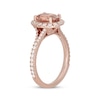Thumbnail Image 1 of Neil Lane Oval-Cut Morganite & Diamond Engagement Ring 1/2 ct tw 14K Rose Gold
