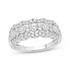 Thumbnail Image 1 of Adore Lab-Grown Diamonds Scalloped Three-Row Anniversary Ring 1 ct tw 10K White Gold