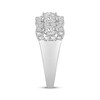 Thumbnail Image 2 of Adore Lab-Grown Diamonds Scalloped Three-Row Anniversary Ring 1 ct tw 10K White Gold
