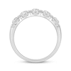 Thumbnail Image 3 of Adore Lab-Grown Diamonds Scalloped Three-Row Anniversary Ring 1 ct tw 10K White Gold