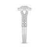 Thumbnail Image 2 of Adore Lab-Grown Diamonds Oval-Cut Halo Engagement Ring 1 ct tw 14K White Gold