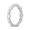 Thumbnail Image 2 of Neil Lane Artistry Oval & Round-Cut Lab-Grown Diamond Anniversary Ring 1-1/2 ct tw 14K White Gold