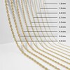 Thumbnail Image 4 of Pear-Shaped Link Chain Necklace Hollow Sterling Silver 18"