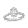 Thumbnail Image 1 of Neil Lane Oval-Cut Diamond Halo Engagement Ring 1-3/8 ct tw 14K White Gold