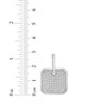Thumbnail Image 4 of Multi-Diamond Polygon Charm 1 ct tw Sterling Silver