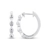 Thumbnail Image 2 of Diamond Curve Link Bracelet & Hoop Earrings Set 1/4 ct tw Sterling Silver