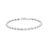 Thumbnail Image 3 of Diamond Curve Link Bracelet & Hoop Earrings Set 1/4 ct tw Sterling Silver