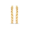 Thumbnail Image 2 of Rope Twist Hoop Earrings 14K Yellow Gold 31mm