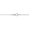 Thumbnail Image 4 of Heart-Shaped Amethyst & White Lab-Created Sapphire Necklace Sterling Silver 18"