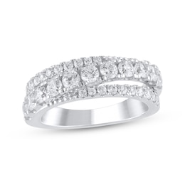 Adore Lab-Grown Diamond Three-Row Anniversary Ring 1-1/4 ct tw 14K White Gold (F/VS2)