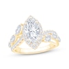 Thumbnail Image 1 of Adore Lab-Grown Diamonds Marquise-Cut Halo Engagement Ring 2-3/4 ct tw 14K Yellow Gold