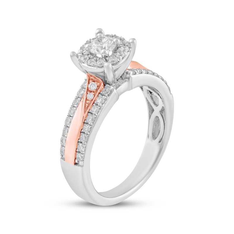 Main Image 2 of Adore Round-Cut Diamond Engagement Ring 5/8 ct tw Two-Tone Gold