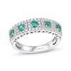 Thumbnail Image 1 of Le Vian Emerald Ring 1/2 ct tw Diamonds Platinum