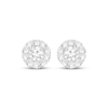 Thumbnail Image 2 of KAY Lab-Grown Diamonds Halo Stud Earrings 2 ct tw 10K White Gold