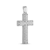 Thumbnail Image 2 of Diamond Cross Charm 3/4 ct tw Sterling Silver