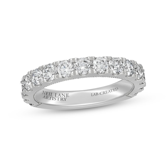 Neil Lane Artistry Lab-Grown Diamond Anniversary Ring 1-1/2 ct tw 14K White Gold