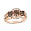 Thumbnail Image 1 of Le Vian Diamond Three-Stone Ring 1-7/8 ct tw 14K Strawberry Gold