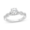 Thumbnail Image 1 of Adore Round-Cut Diamond Twist Shank Engagement Ring 1-1/4 ct tw 14K White Gold