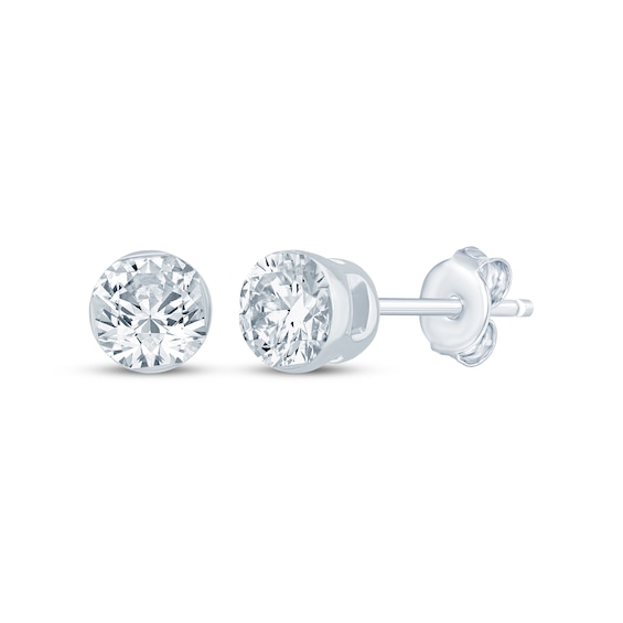KAY Lab-Grown Diamonds Round-Cut Solitaire Stud Earrings 1/ ct tw 14K White Gold (F/VS2