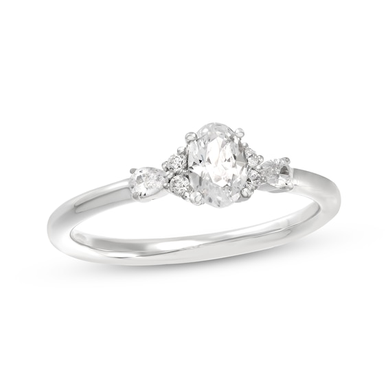 Adore Oval-Cut Diamond Engagement Ring 5/8 ct tw 14K White Gold